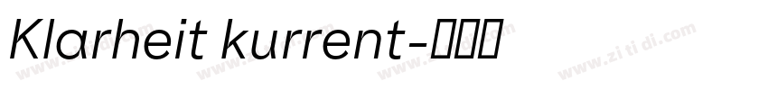 Klarheit kurrent字体转换